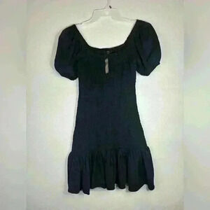 J. crew Women’s Black Ruched Dress Size XS